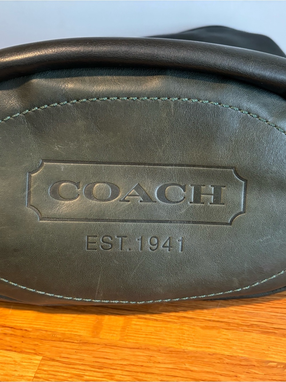 Coach Bag XL Bleecker Tattersall Duffle Sac Bottle Green Style 11423 - Picture 11 of 16